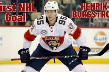 Henrik Borgstrom #95 (Florida Panthers) first NHL goal Apr 8, 2018