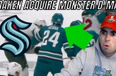 SEATTLE KRAKEN ACQUIRE MONSTER D-MAN | San Jose Sharks trade Jaycob Megna for 4th rd draft pick 2023