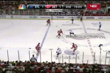 Darren Helm flattens T J  Oshie HD