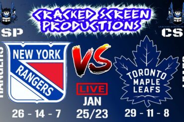 🔴NHL LIVE🔴New York Rangers @ Toronto Maple Leafs Jan/25/23 Full Game Watch Along