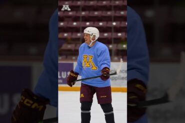 Nate Schmidt Returns to Gopher Men's Hockey Practice