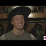 Jesper Bratt and his giant hat comment after a 5-4 OT win against Vancouver | NEW JERSEY DEVILS