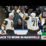 Vegas Golden Knights go back to work against the Nashville Predators