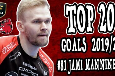 Jami Manninen #81 IS ON FIRE! 🔥 | TOP 20 GOALS 2019/2020 #Happee #Fliiga #Floorball