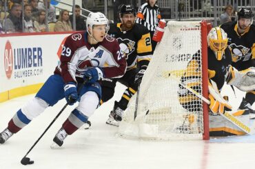 Mackinnon skates circles around the Penguins