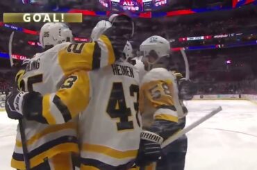 Danton Heinen scores after a weird bounce for the Pittsburgh Penguins | NHL