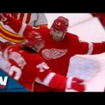 Red Wings' Filip Zadina Scores Off Perfect Passing Play With Oskar Sundqvist