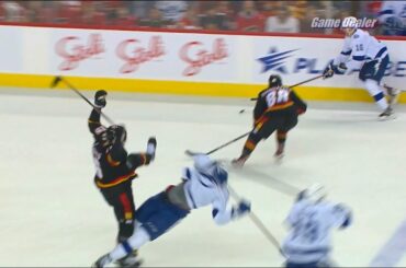 Zadorov Hits Nicholas Paul, then Corey Perry & Zadorov Get Into It, Lightning @ Flames Jan 21 2023