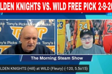 Vegas Golden Knights vs Minnesota Wild 2/9/2023 FREE NHL Expert Picks on Morning Steam Show