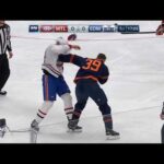 NHL Fight - Canadiens @ Oilers - Perry vs Chiasson - 21 04 2021