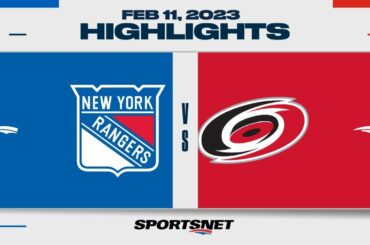 NHL Highlights | Rangers vs. Hurricanes - February 11, 2023