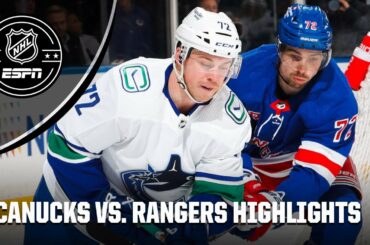 Vancouver Canucks vs. New York Rangers | Full Game Highlights