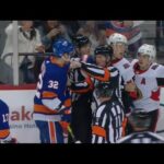 Ross Johnston goes after Brady Tkachuk | November 5, 2019 | Islanders vs Senators