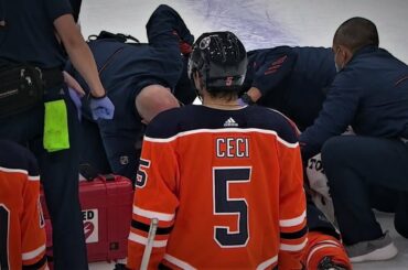 Zack MacEwen And Zack Kassian Drop The Gloves And Kassian Hits The Ice HARD