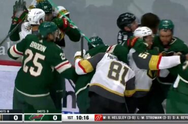 Minnesota Wild Vs Vegas Golden Knights Scrum