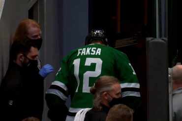 Radek Faksa Exits Game After Consecutive Blocked Shots