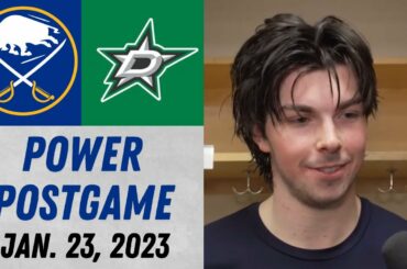 Owen Power Postgame Interview vs Dallas Stars (1/23/2023)