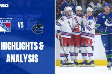 Rangers Defeat Canucks For 6th Straight Win | New York Rangers