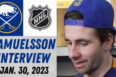 Mattias Samuelsson After Practice Interview (1/30/2023)