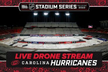 Carolina Hurricanes Live Aerial Practice | 2023 Navy Federal Credit Union NHL Stadium Series