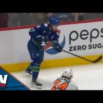 Canucks' Kuzmenko, Schenn, And Pettersson Combine For Easy Tap-In Goal vs. Flyers