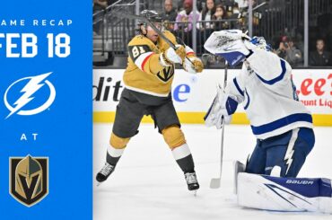 RECAP: Lightning @ Golden Knights 2/18/23 | Thiiiiis Close.