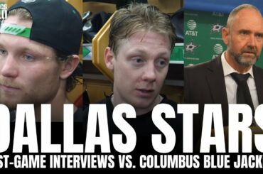 Peter DeBoer, Ty Dellandrea & Fredrik Olofsson React to Dallas Stars Recent Struggles, Loss vs. CBJ