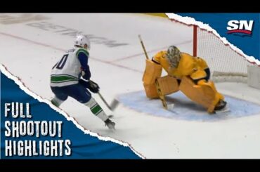 Vancouver Canucks at Nashville Predators | FULL Shootout Highlights - February 21, 2023