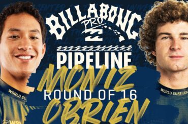 Seth Moniz vs Liam O'Brien | Billabong Pro Pipeline 2023 - Round of 16 Heat Replay