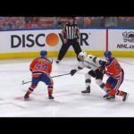 Kassian with a thunderous hit on Dillon