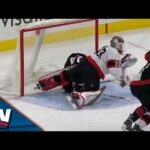 Hurricanes' Brent Burns Scores After Senators' Cam Talbot Gets Taken Down In Net