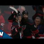 Hurricanes' Jesperi Kotkaniemi Receives Aerial Pass To Respond With Breakaway Goal