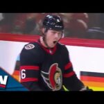 Jakob Chychrun Scores His First With The Senators On A ROCKET