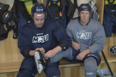 Passing Accuracy Challenge - Tracking the Cougars Men's Hockey Team