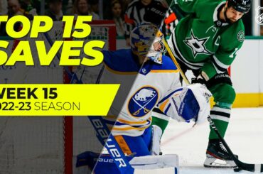 The Best Saves from Week 15 | Anderson, Lyon, Vanecek | 2022-23 NHL Season