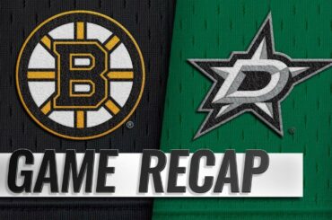 Dickinson scores OT winner to lead Stars past Bruins