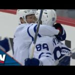 William Nylander Plays Perfect Backhand To Set Up Calle Jarnkrok For Opening Goal vs. Devils