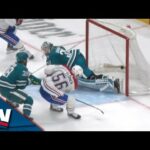 Jesse Ylonen Finishes Off Rim Pitlick's Feed To Give Canadiens Third-Period Lead vs. Sharks