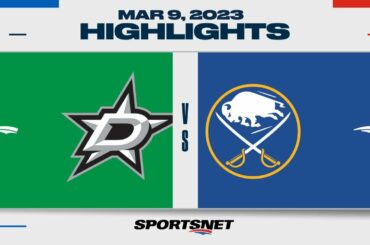 NHL Highlights | Stars vs. Sabres - March 9, 2023