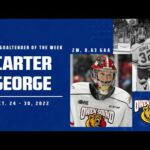 Attack's Carter George named OHL Goaltender of the Week