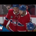 Canadiens' Kaiden Guhle Bats Puck Midair While Spinning To Open Scoring Early