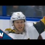 'I Scored?': Golden Knights' William Karlsson Nets Shorthanded Breakaway Goal While Being Tripped