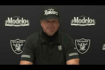 Jon Gruden on Raiders win over Chiefs. Oct 11, 2020