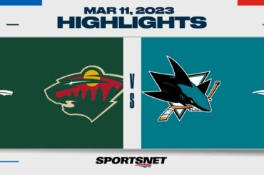 NHL Highlights | Wild vs. Sharks - March 12, 2023