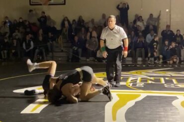 132: Jack Thompson (Point Boro) wins by fall