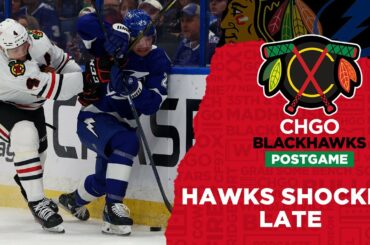 Chicago Blackhawks SHOCKED by Lightning in Final Minute | CHGO Blackhawks Postgame Podcast