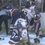 Boston Bruins vs New York Islanders Bench Clearing Brawl 1980