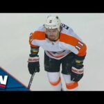 Travis Konecny Visibly In Pain After Taking Hit From Behind By MacKenzie Weegar