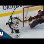 Bruins' Charlie McAvoy Scores With 4.2 Seconds Remaining To Steal OT Victory vs. Flames