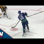 Elias Pettersson Unleashes ROCKET Wrister To Open Scoring vs. Predators